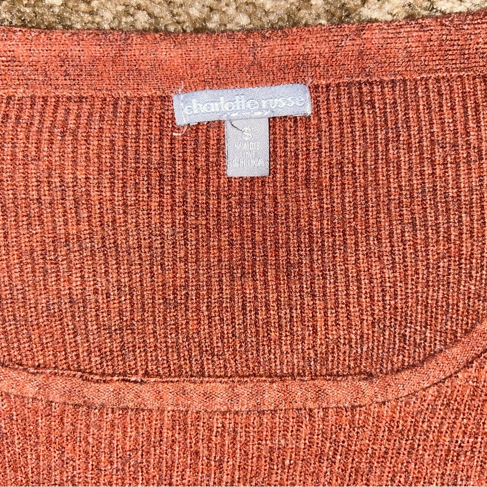 Charlotte Russe Rust Sweater
